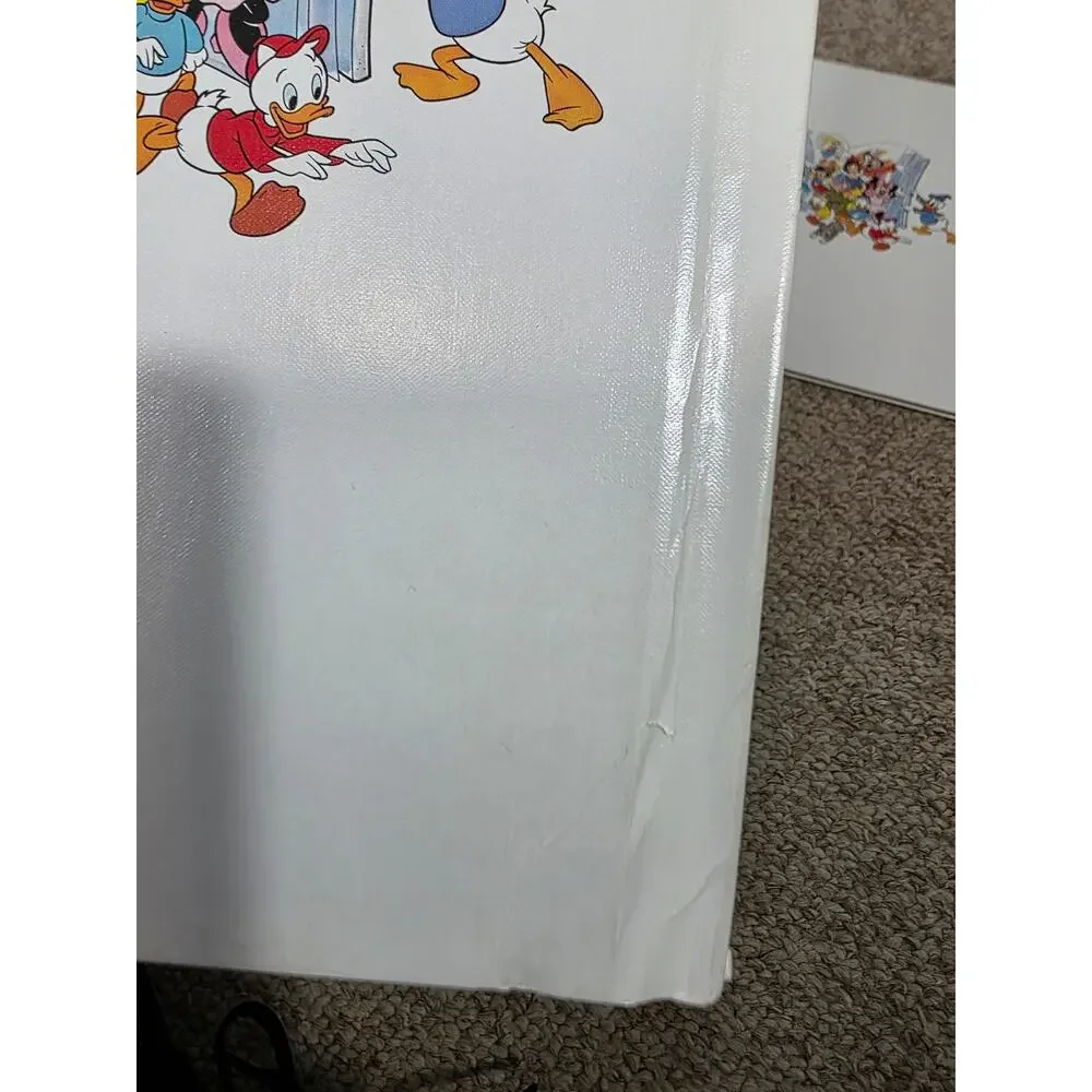 Lot Of 4 Disney Rhyming Reader Hardcover Books Pluto Mickey Donald VTG 1990s